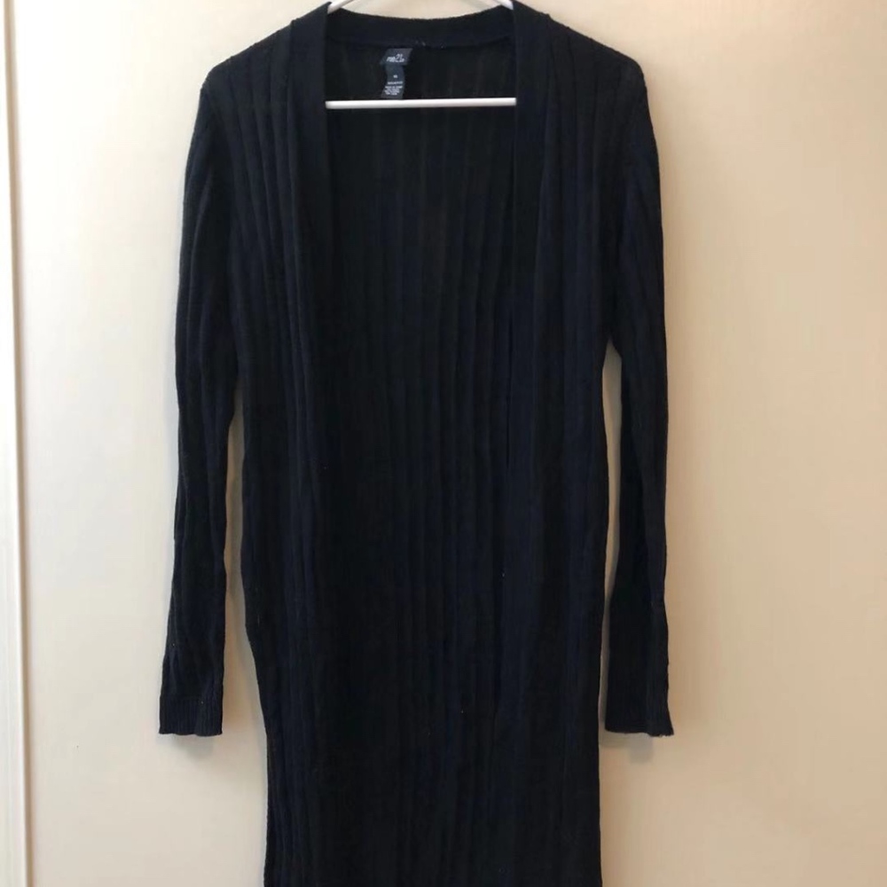 Black Long Sleeve Cardigan